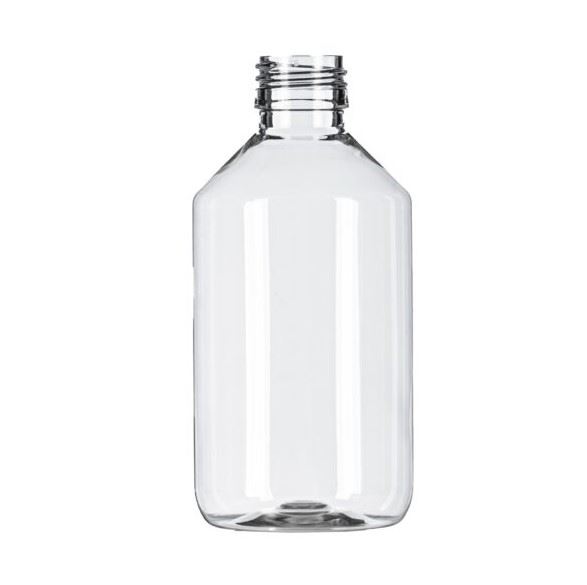 300ml Clear PET Pharma Veral, 28mm ROPP Neck